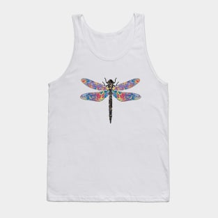 Crazy colorful dragonfly Tank Top